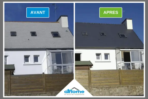 démoussage et hydrofuge de toiture lorient