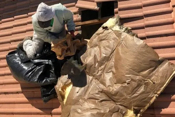 Remplacement d'isolation des combles par détuilage chatou