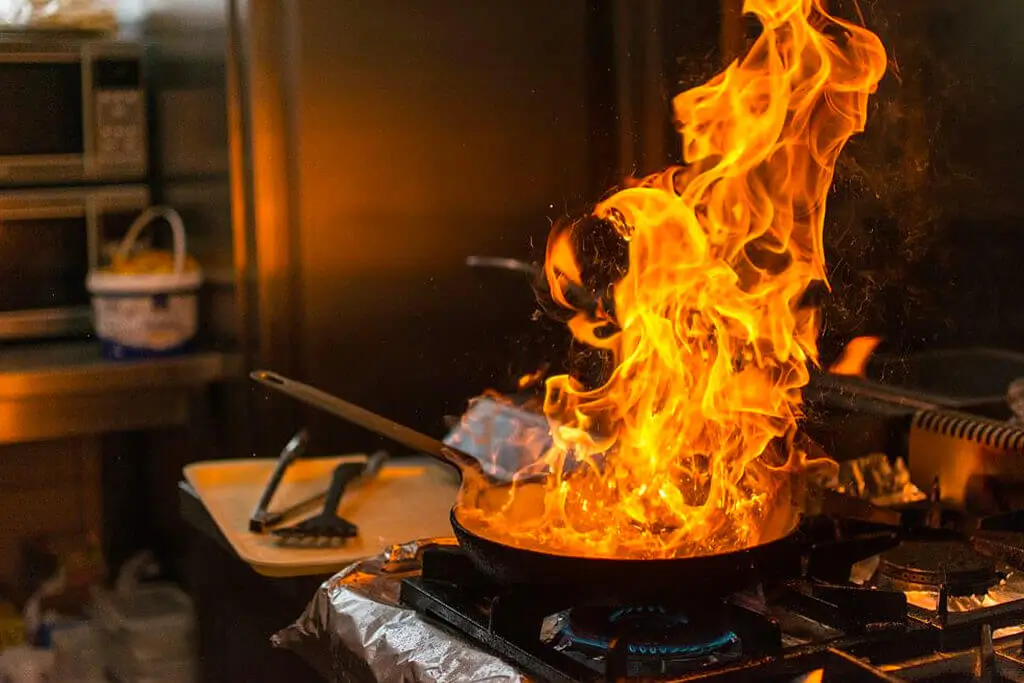 extincteur incendie cuisine