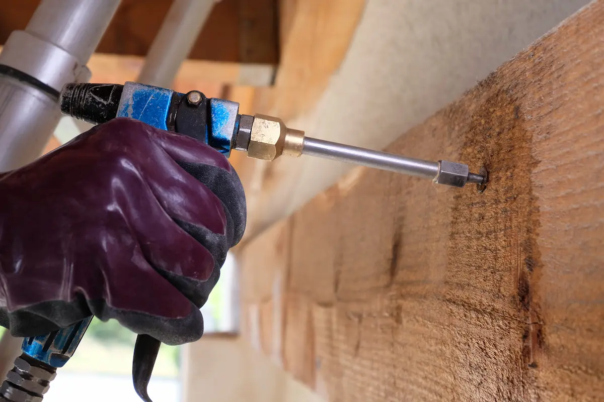 Traitement de charpente en bois 