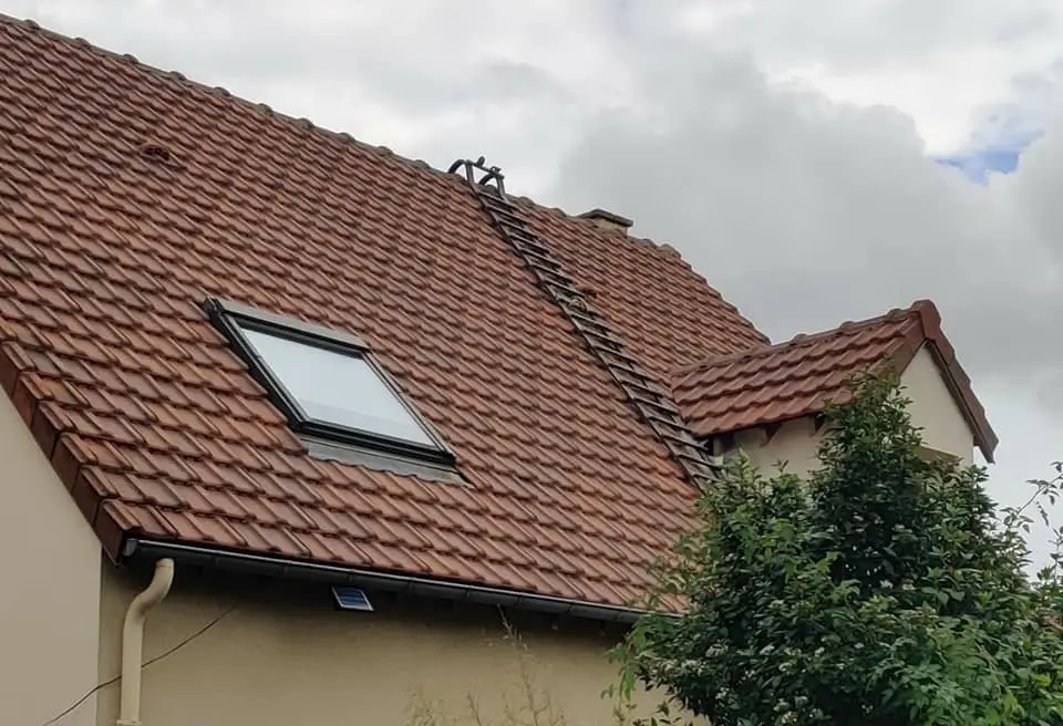 Démoussage de toiture à Orgeval
