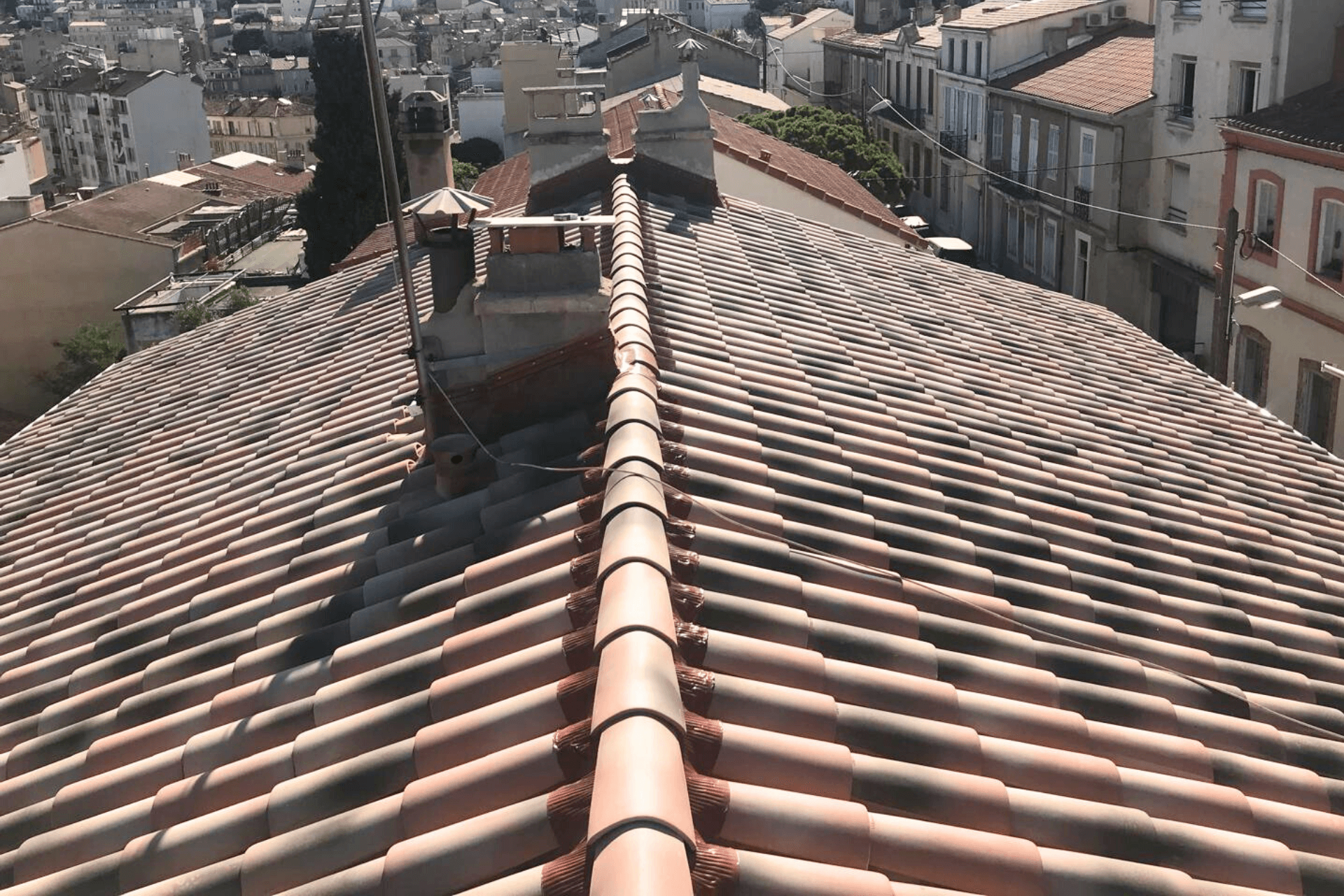 Changement couverture et remplacement liteau à Marseille