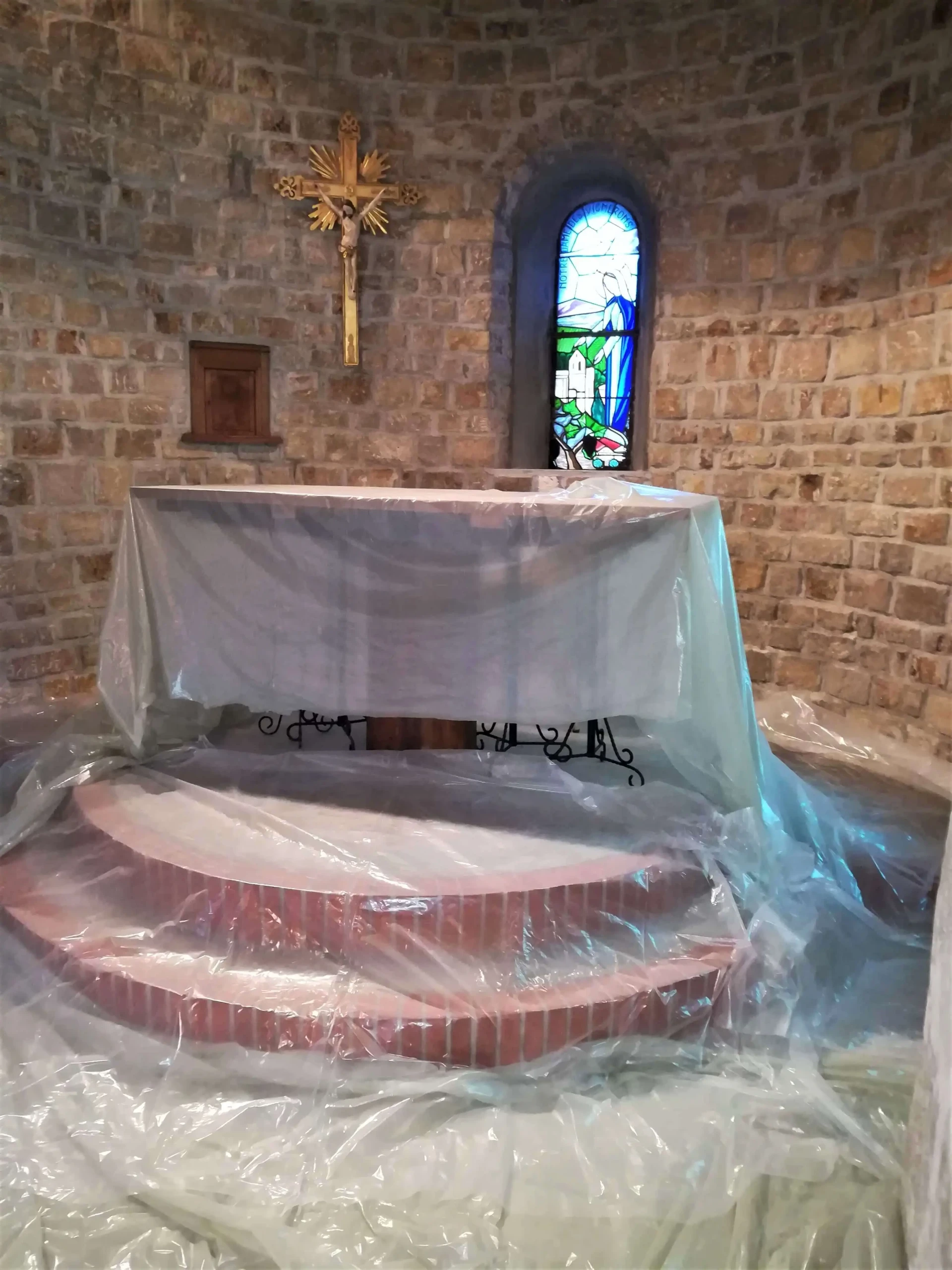 Traitement de charpente de la chapelle Notre Dame des Vignerons à Rasteau
