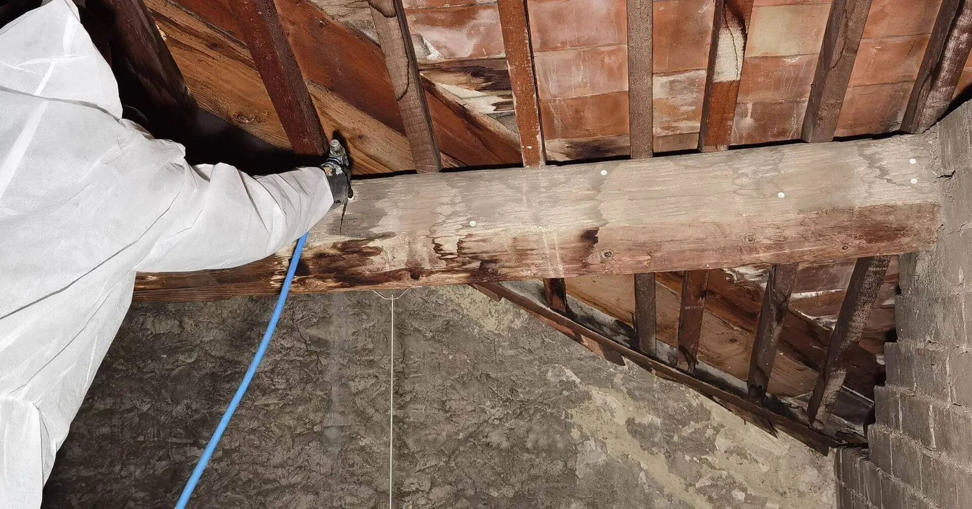 Traitement de charpente en bois à Meyreuil
