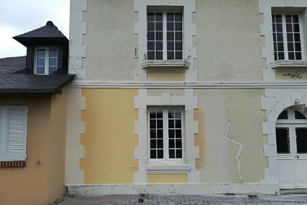 hydro facade Pendant chantier